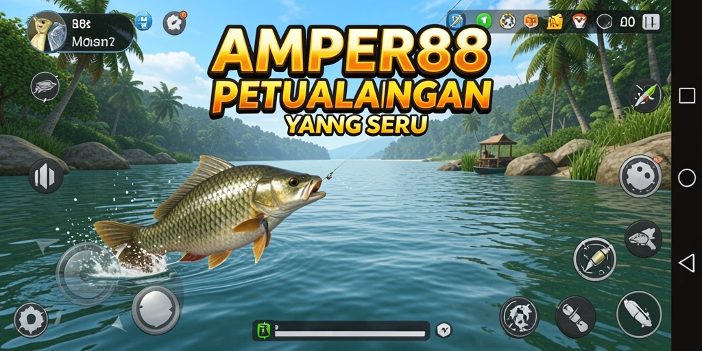 Tangkapan ikan yang epik dalam gameplay AMPER88.