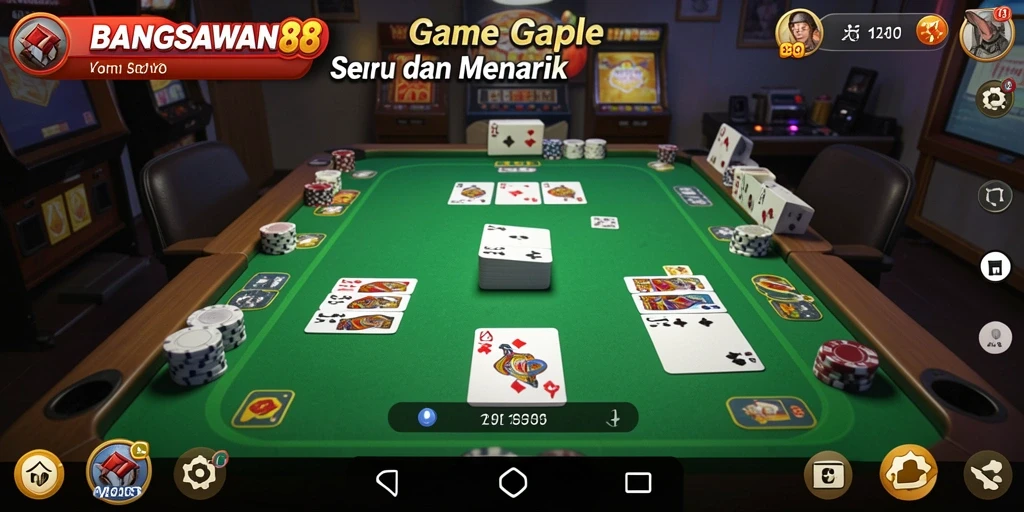 Tampilan gameplay seru dalam BANGSAWAN88 yang menampilkan pemain bersaing.