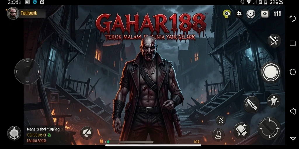 Tangkapan layar menampilkan suasana menyeramkan di dalam game GAHAR188.