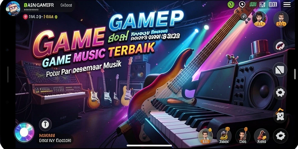 Tampilan gameplay GAMERP yang penuh warna dan interaktif.