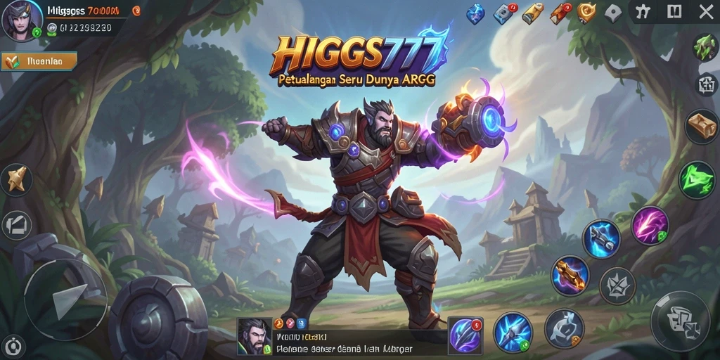 Tampilan menarik dari gameplay ARPG HIGGS777 dengan pertempuran seru.