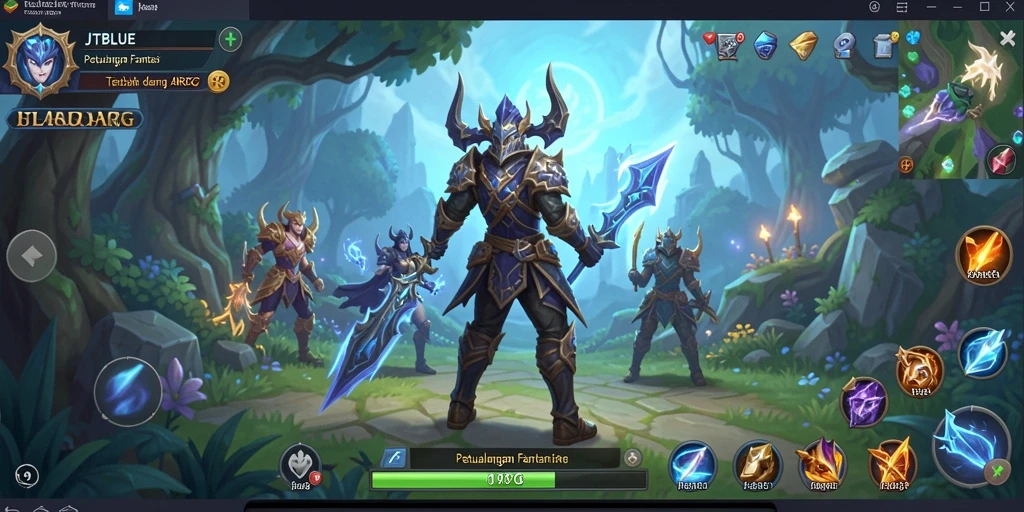 Tampilan gameplay JTBLUE yang menarik dan seru.