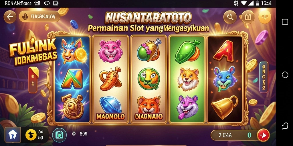 Screenshot gameplay NUSANTARATOTO menampilkan keseruan permainan slot.
