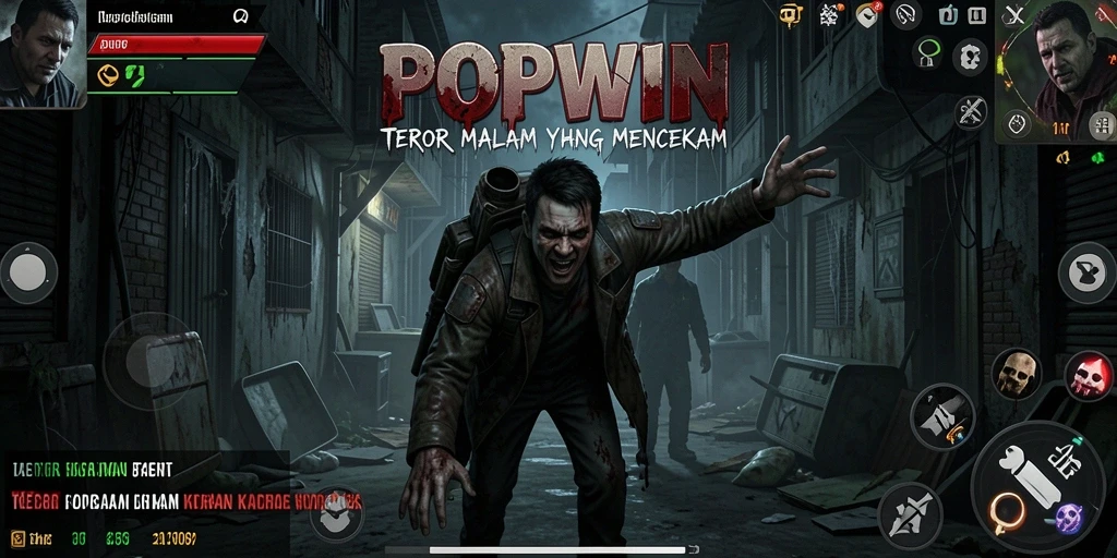 Tangkapan layar gameplay POPWIN yang penuh dengan ketegangan
