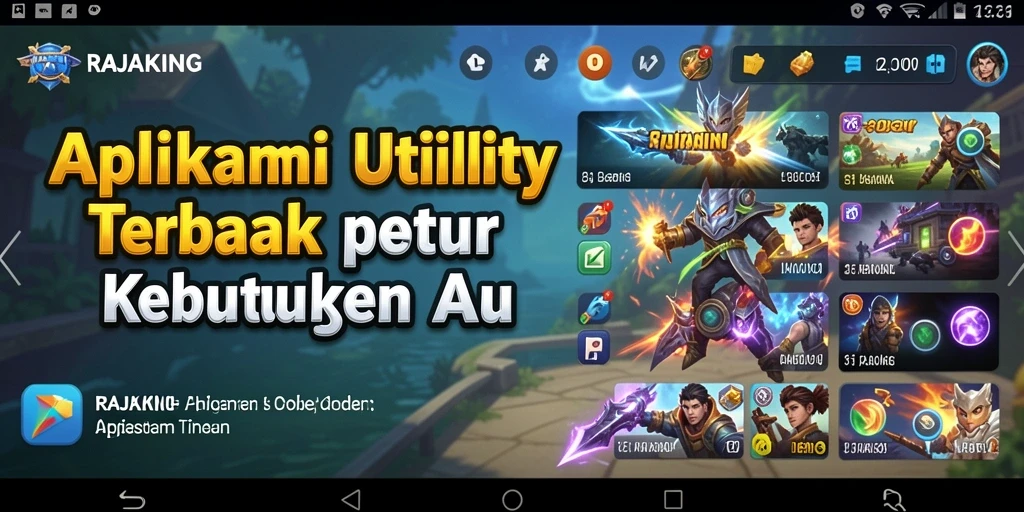 Tampilan antarmuka utama RAJAKING yang intuitif dan modern.