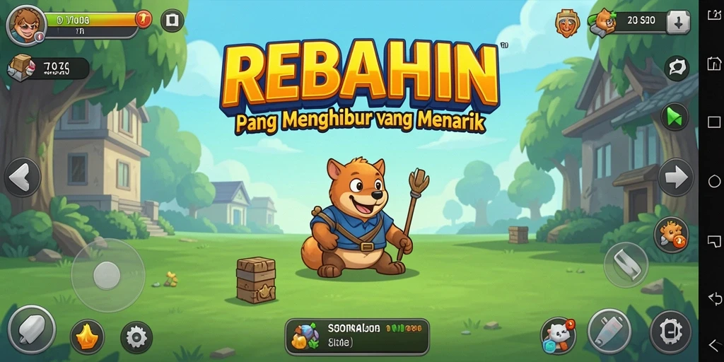 Tampilan gameplay menarik dari game Idle REBAHIN.