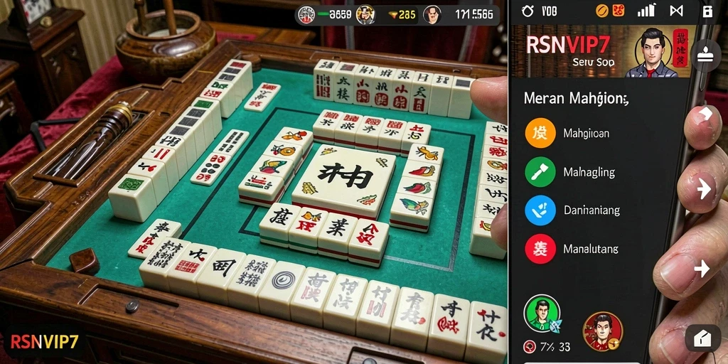 Tampilan gameplay seru di RSNVIP7 dengan Mahjong yang menantang.