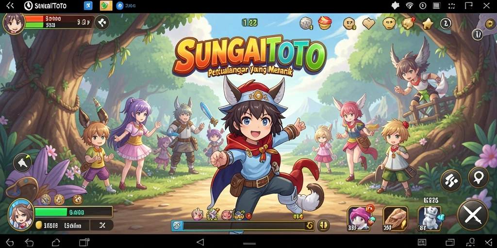 Screenshot utama SUNGAITOTO menampilkan pertarungan karakter Anime yang mendebarkan.
