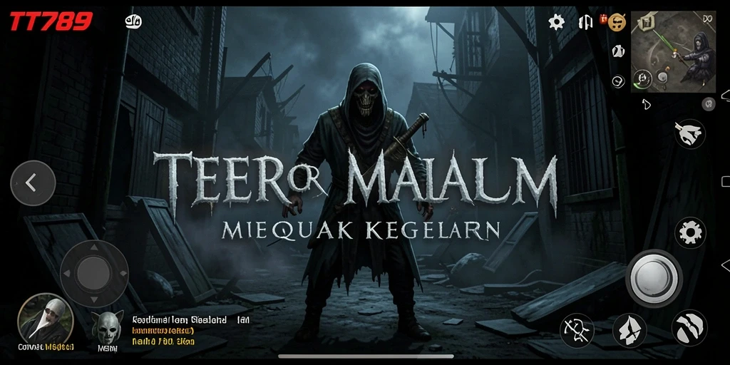 Tampilan gameplay TT789 yang menegangkan dan menyeramkan.