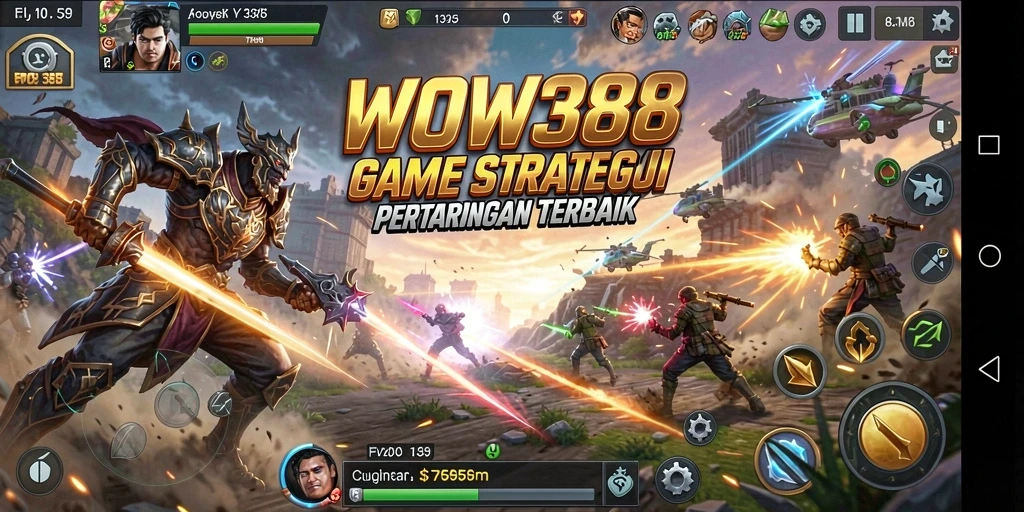 Screenshot gameplay WOW388 menampilkan pertarungan seru dan strategi mendalam.