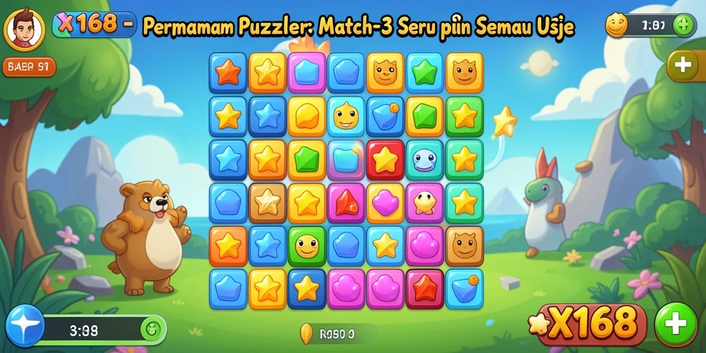 Tampilan gameplay X168 yang seru dan menantang di setiap level.